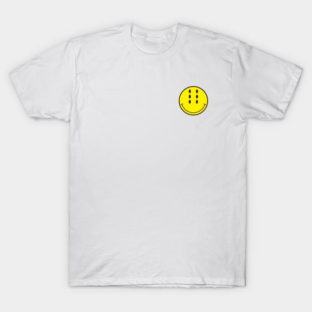 Six-Eyed Smiley Face, Small T-Shirt by Niemand